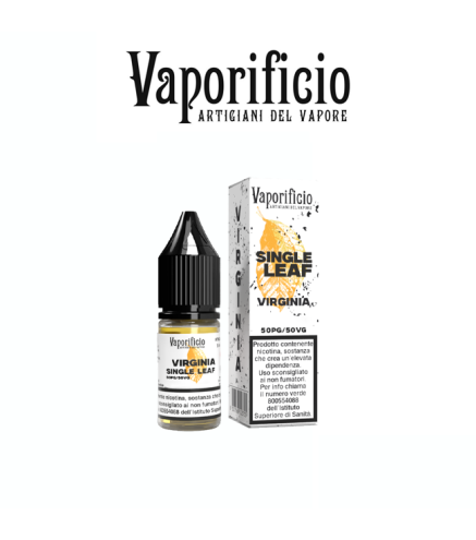 VAPORIFICIO LIQUIDO PRONTO SINGLE LEAF VIRGINIA 10 ML