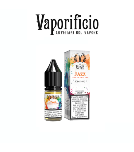 VAPORIFICIO LIQUIDO PRONTO V BY BLACK NOTE JAZZ AMERICAN BLEND 10 ML