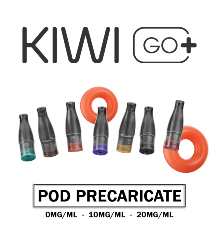 KIWI GO+ POD PRECARICATE NUOVI GUSTI 0MG/ML - 10MG/ML - 20MG/ML (2PZ)