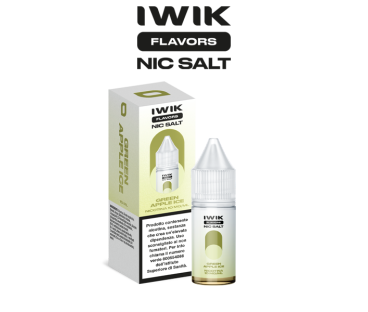IWIK FLAVORS NIC SALT LIQUIDO PRONTO GREEN APPLE ICE 10 ML