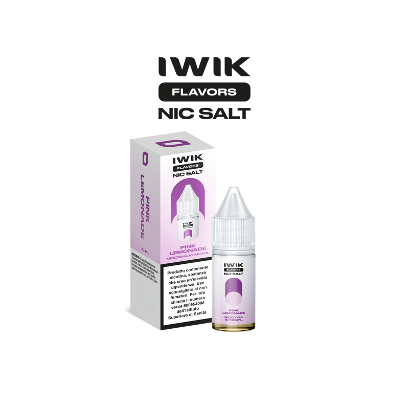 IWIK FLAVORS NIC SALT LIQUIDO PRONTO PINK LEMONADE 10 ML