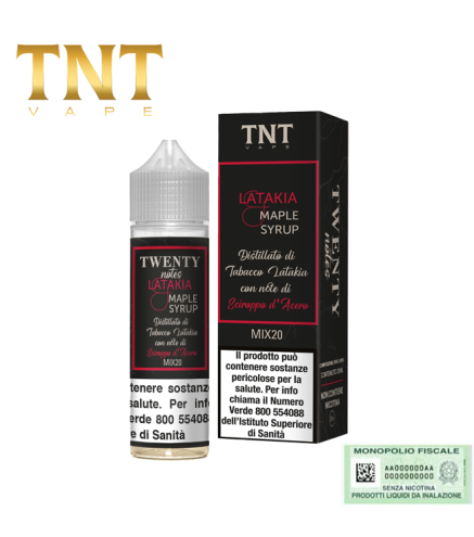 TNT VAPE MIX&VAPE TWENTY NOTES LATAKIA MAPLE SYRUP 20 ML