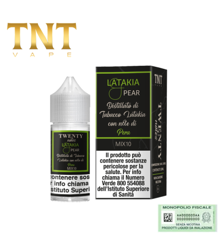 TNT VAPE MIX&VAPE 10+10 TWENTY NOTES LATAKIA PEAR 10 ML