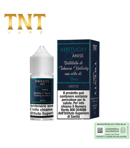 TNT VAPE MIX&VAPE 10+10 TWENTY NOTES KENTUCKY ANISE 10 ML