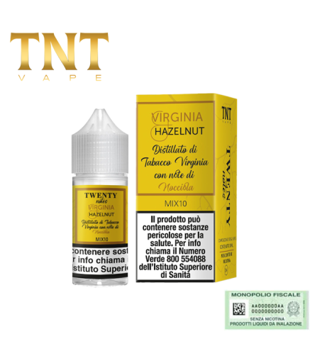 TNT VAPE MIX&VAPE 10+10 TWENTY NOTES VIRGINIA HAZELNUT 10 ML