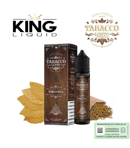 KING LIQUID MIX&VAPE TABACCO LENTO VIRGINIA 20 ML