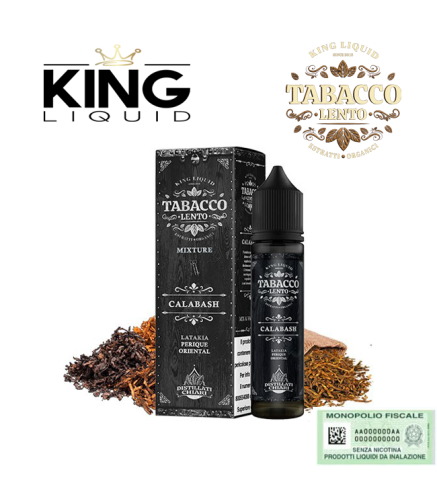 KING LIQUID MIX&VAPE TABACCO LENTO MIXTURE CALABASH 20 ML