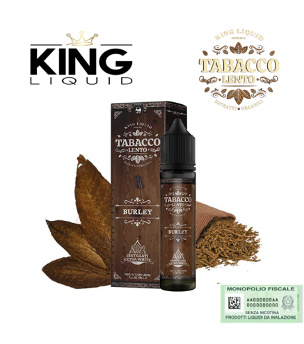 KING LIQUID MIX&VAPE TABACCO LENTO BURLEY 20 ML