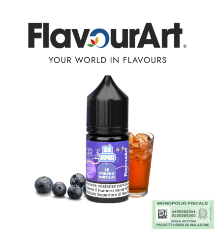 FLAVOURART MINI SHOT 10+10 TE AMO TE FREDDO MIRTILLO 10 ML