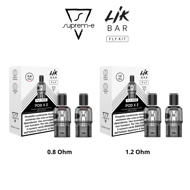 LIK BAR POD DI RICAMBIO FLY DA 2ML (2PZ)