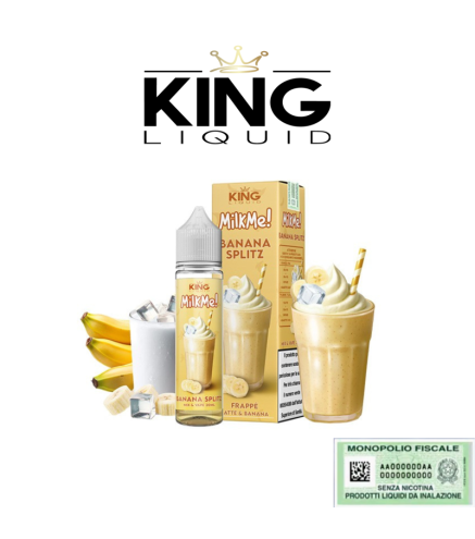 KING LIQUID MIX&VAPE MILK ME! BANANA SPLITZ 20 ML