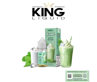 KING LIQUID MIX&VAPE 10+10 MILK ME! MINT RIVER 10 ML