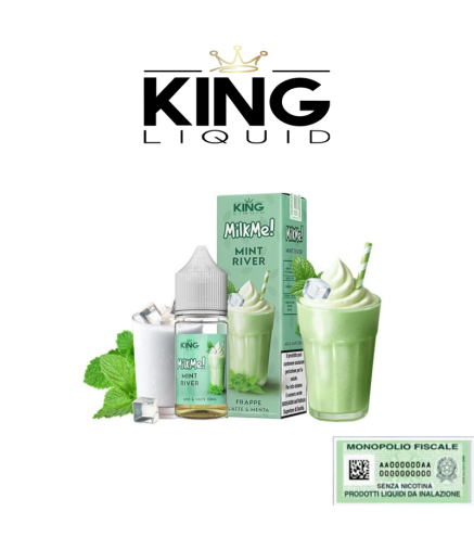 KING LIQUID MIX&VAPE 10+10 MILK ME! MINT RIVER 10 ML