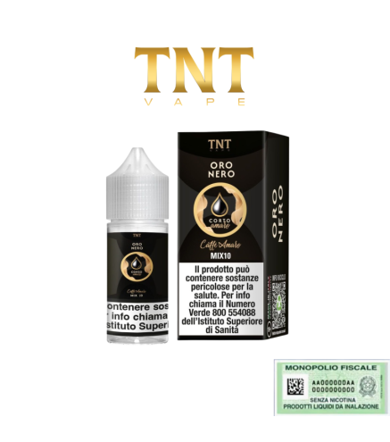 TNT VAPE MIX&VAPE 10+10 ORO NERO CORTO AMARO 10 ML