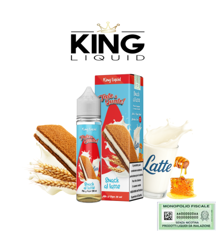 KING LIQUID MIX&VAPE TALE & QUALE SNACK AL LATTE 20 ML