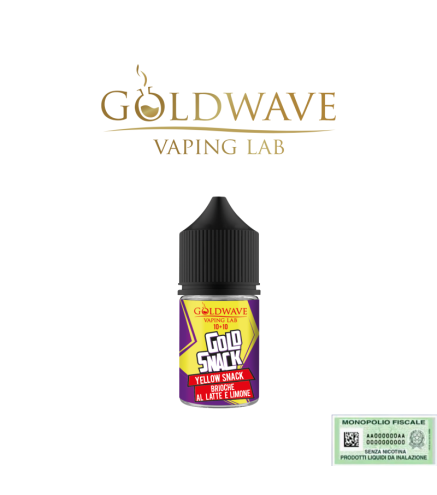 GOLDWAVE MINI SHOT 10+10 YELLOW SNACK 10 ML
